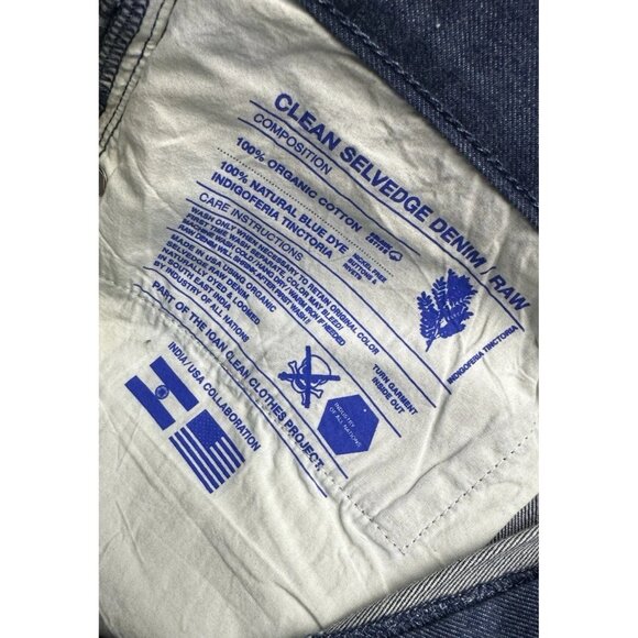 Industry Of All Nations Straight Slim Fit RAW Selvedge Denim Jeans / Men’s 36 - Picture 7 of 9